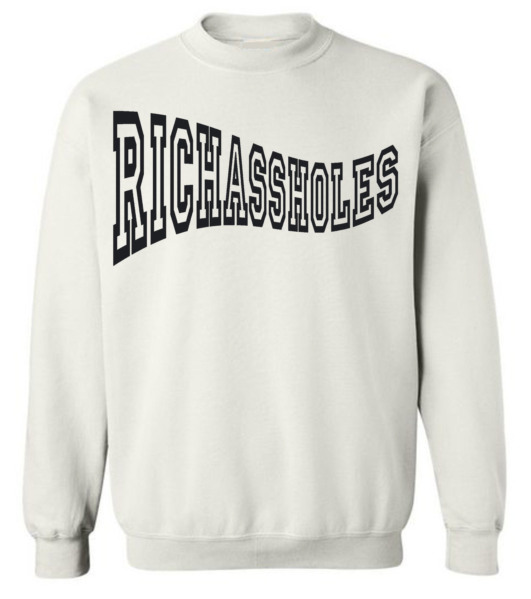 RichAsshole Sweater  cocaine white